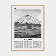 Cotopaxi Travel B&W Poster