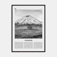 Cotopaxi Travel B&W Poster
