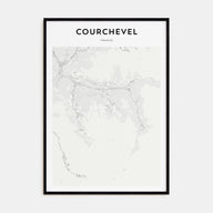 Courchevel Map Portrait Poster