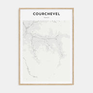 Courchevel Map Portrait Poster