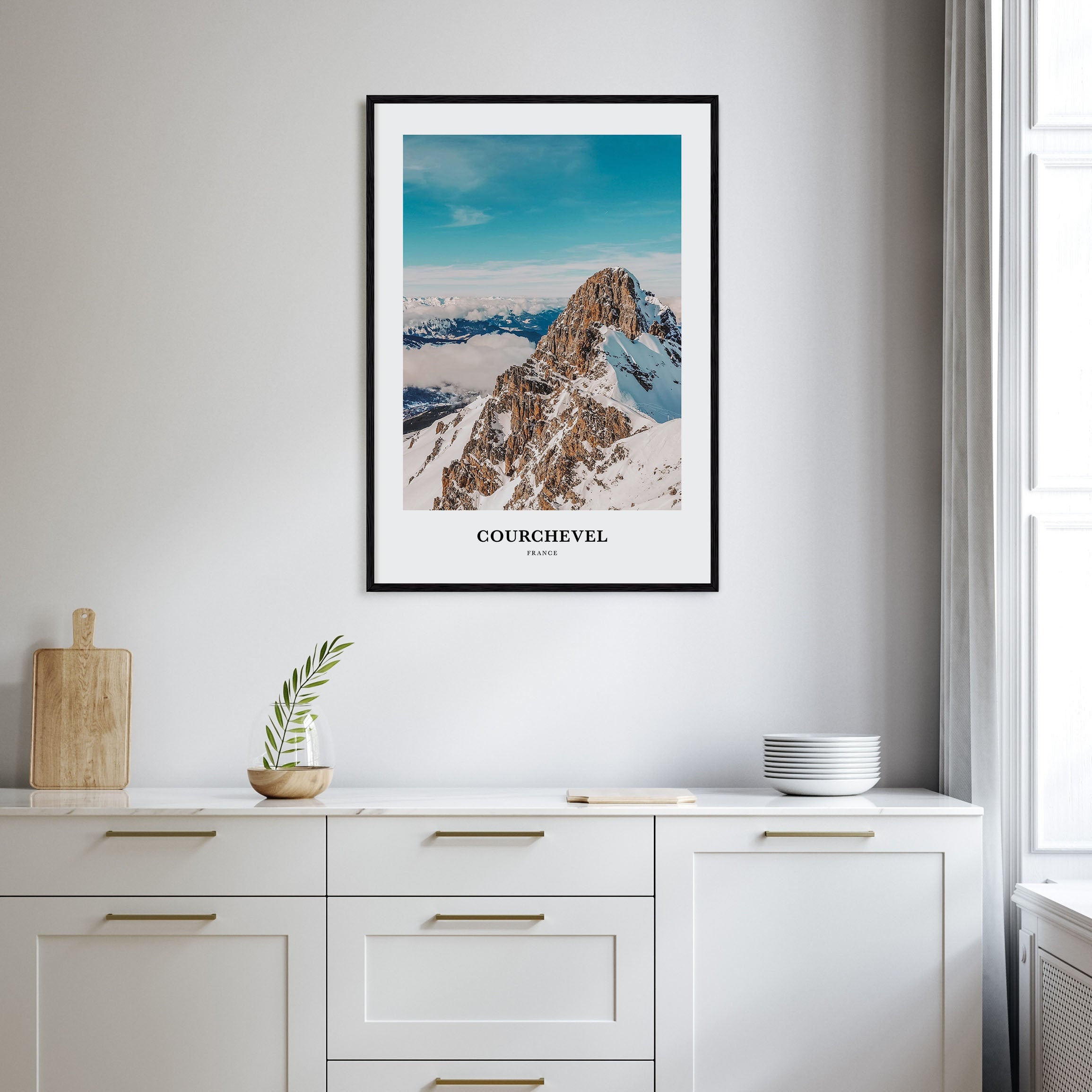 Courchevel Portrait Color Poster