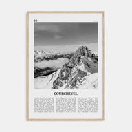 Courchevel Travel B&W Poster