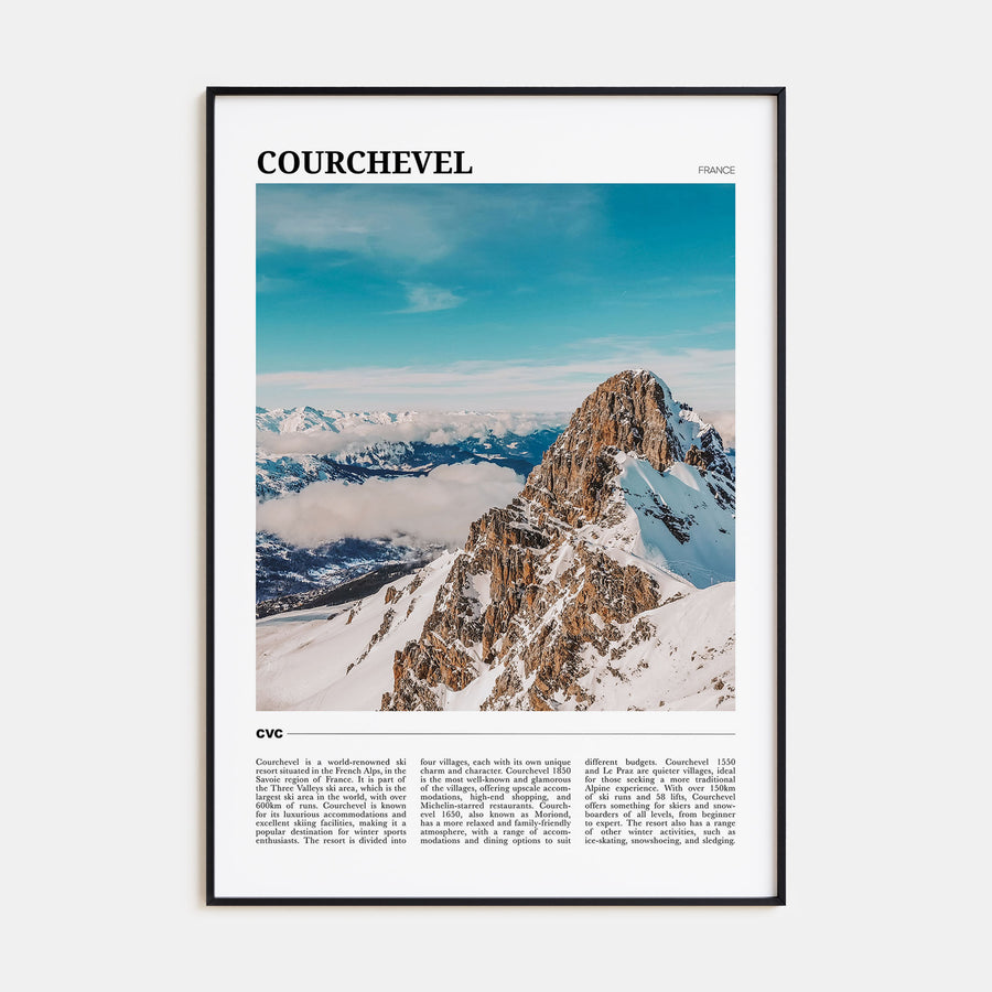 Courchevel Travel Color Poster