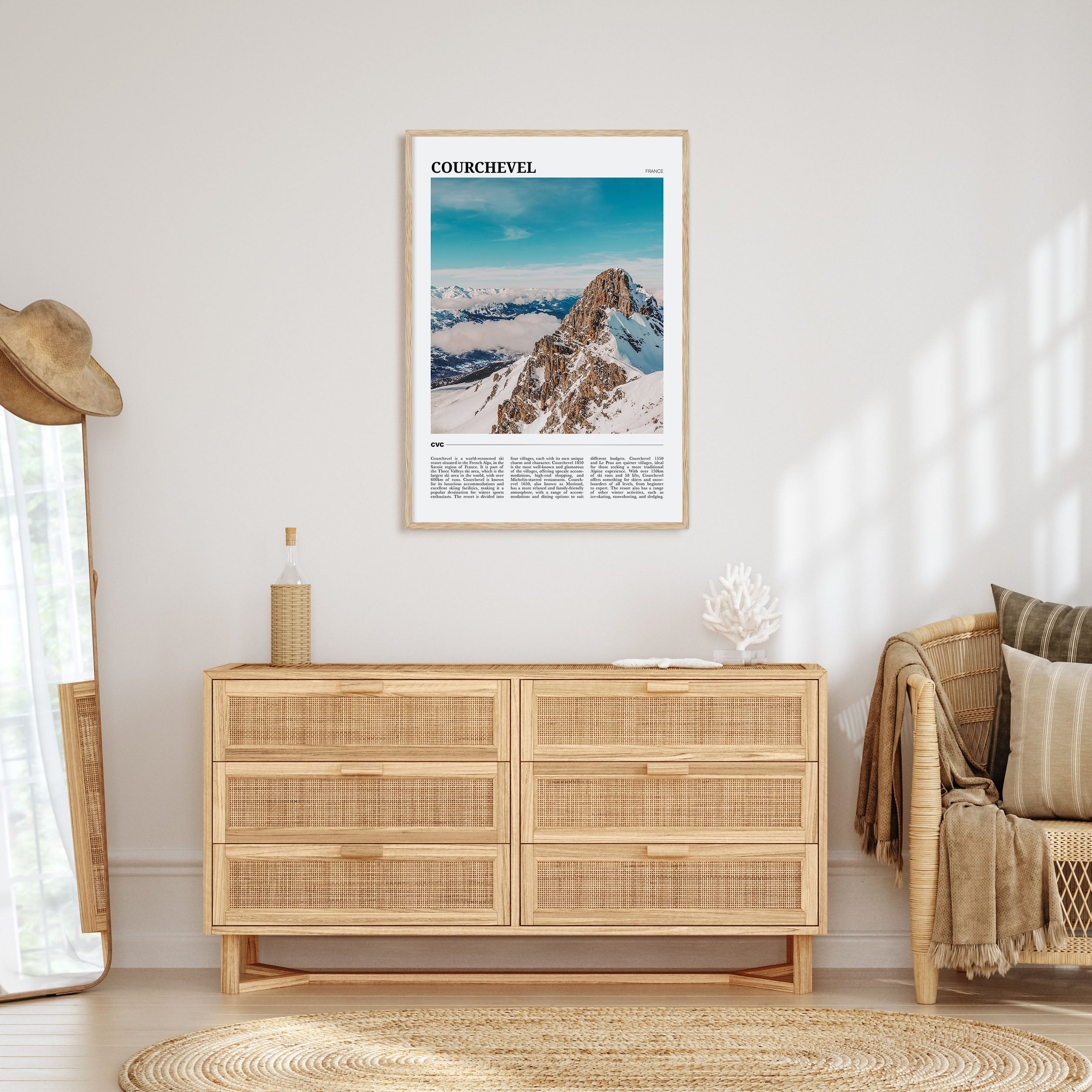 Courchevel Travel Color Poster