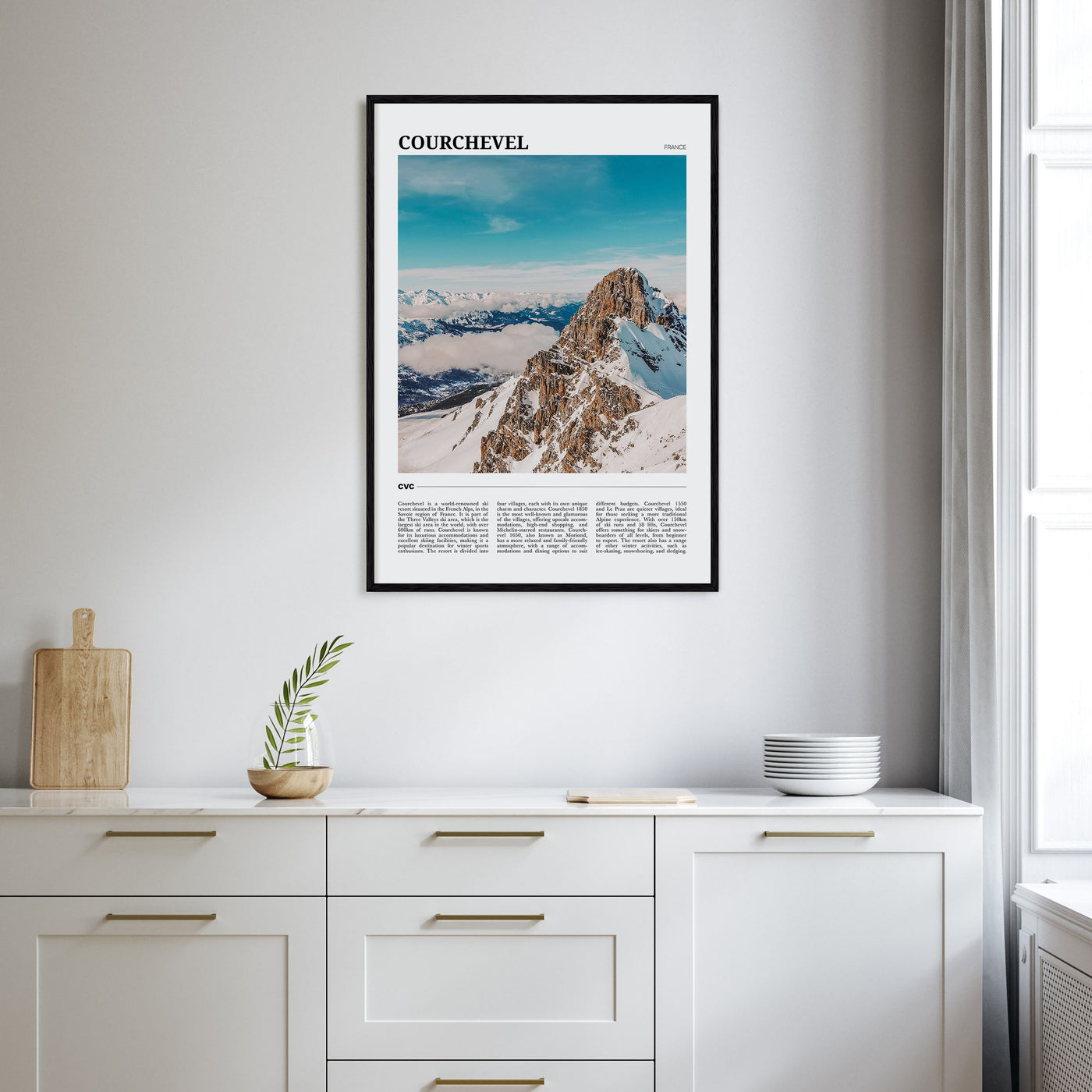 Courchevel Travel Color Poster