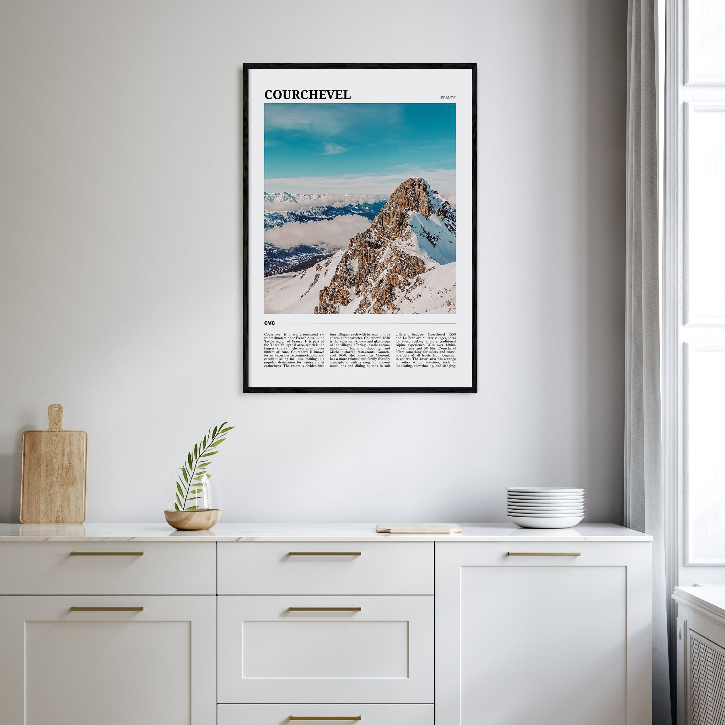Courchevel Travel Color Poster