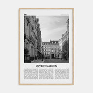 Covent Garden Travel B&W Poster