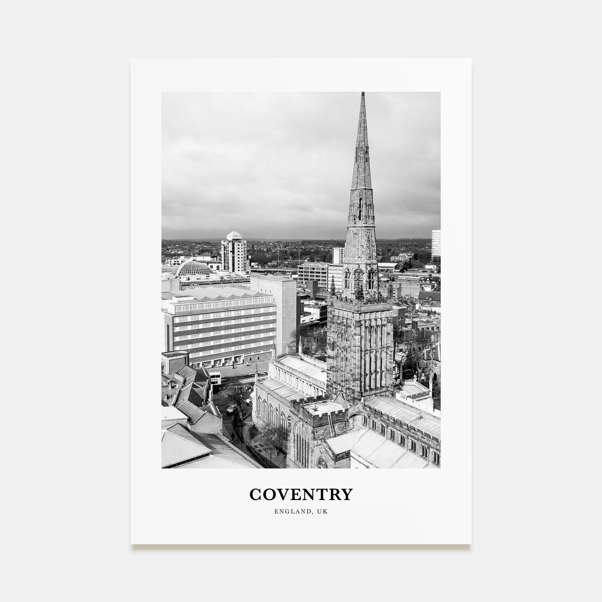 Coventry Portrait B&W Poster