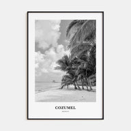 Cozumel Portrait B&W Poster
