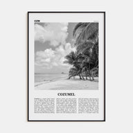 Cozumel Travel B&W Poster