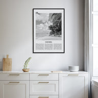 Cozumel Travel B&W Poster