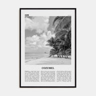 Cozumel Travel B&W Poster