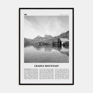 Cradle Mountain Travel B&W Poster