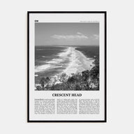 Crescent Head Travel B&W Poster