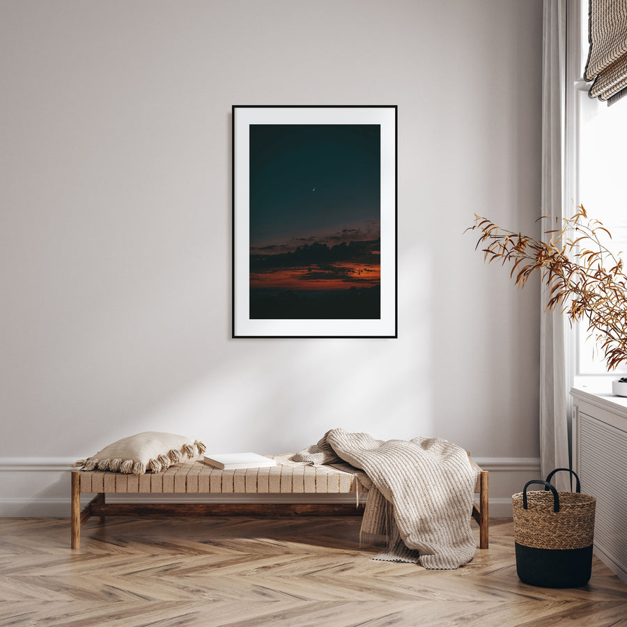 Crescent Moon Photo Color No 2 Poster