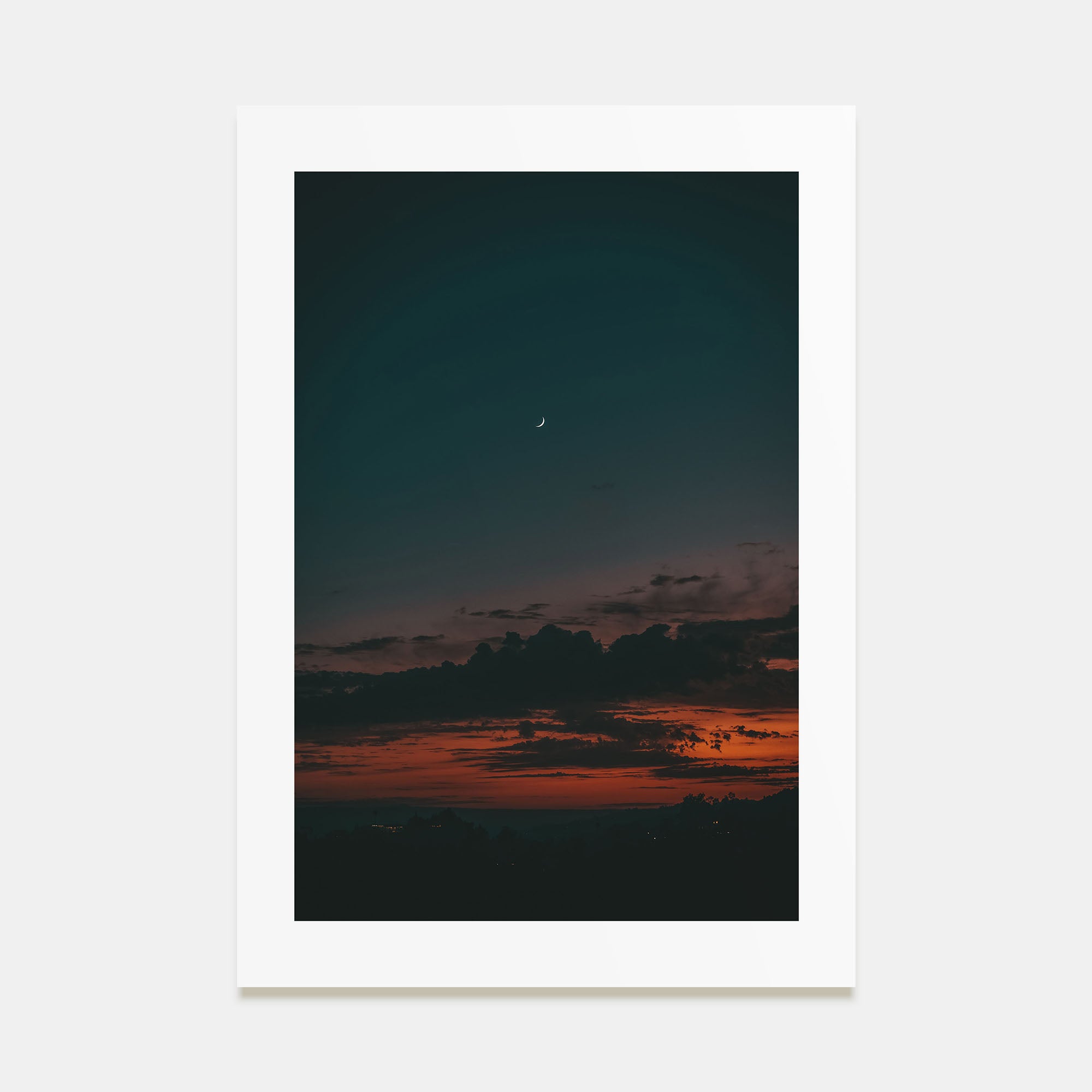 Crescent Moon Photo Color No 2 Poster