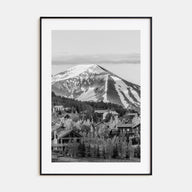 Crested Butte Photo B&W Poster