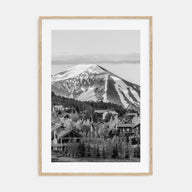 Crested Butte Photo B&W Poster