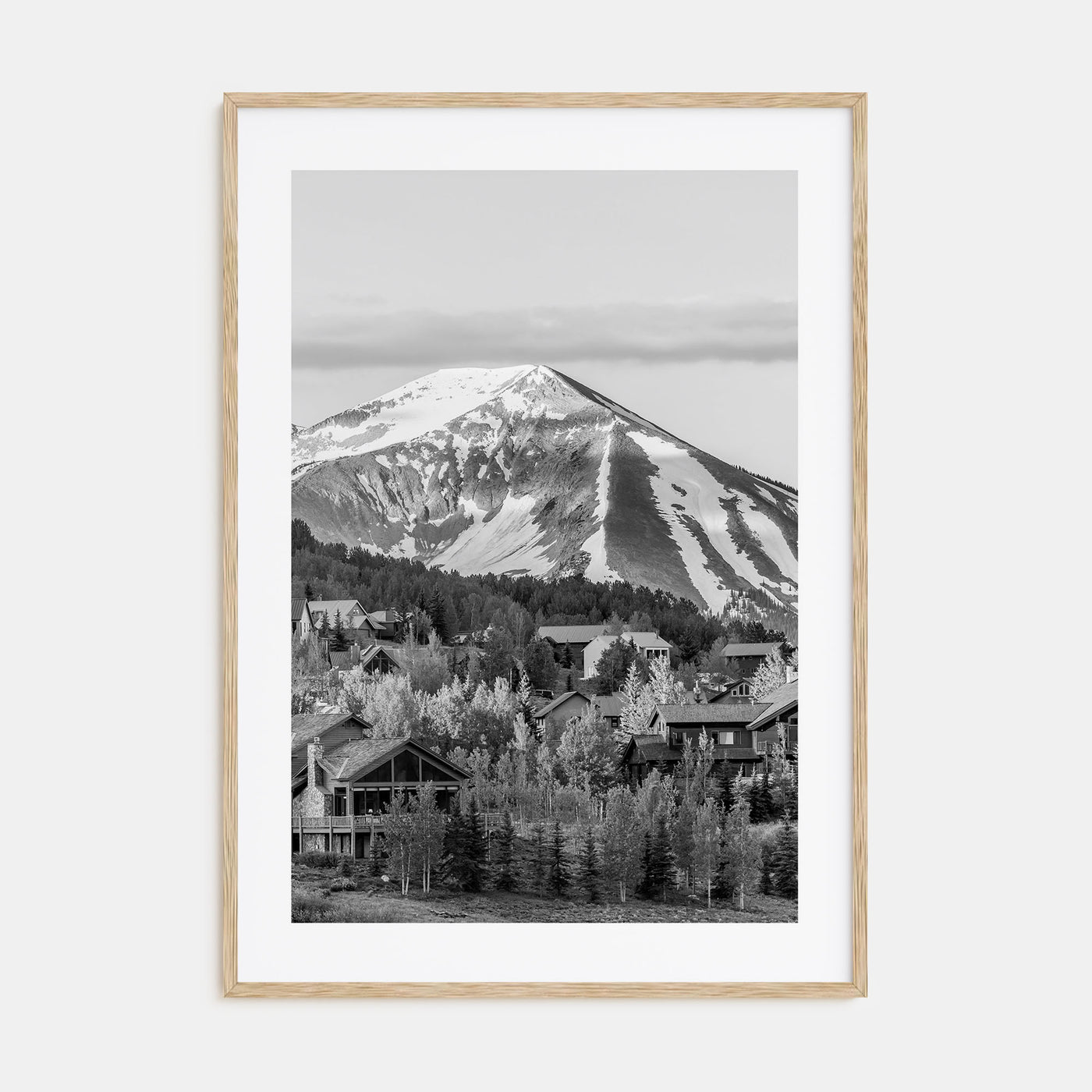 Crested Butte Photo B&W Poster