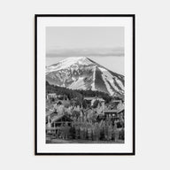 Crested Butte Photo B&W Poster