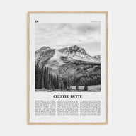 Crested Butte Travel B&W Poster
