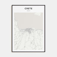Crete Map Portrait Poster