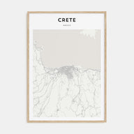 Crete Map Portrait Poster