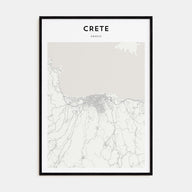 Crete Map Portrait Poster