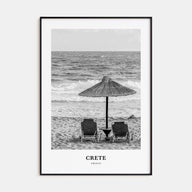Crete Portrait B&W Poster