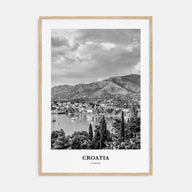 Croatia Portrait B&W Poster