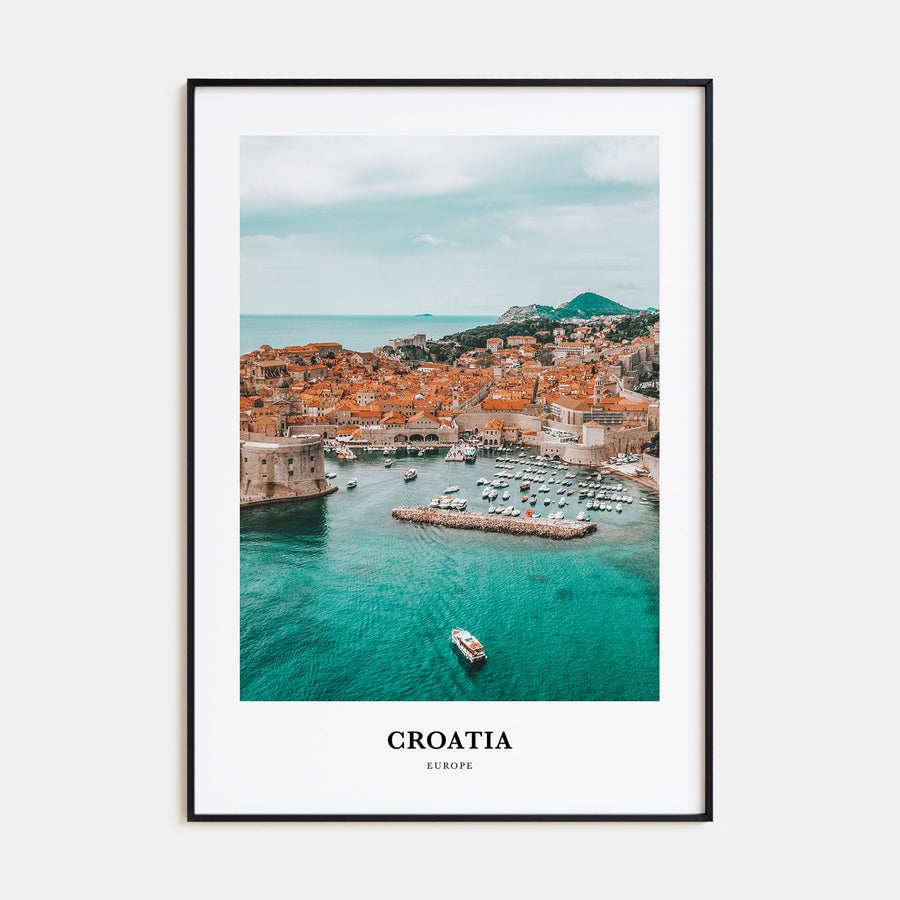 Croatia Portrait Color Poster