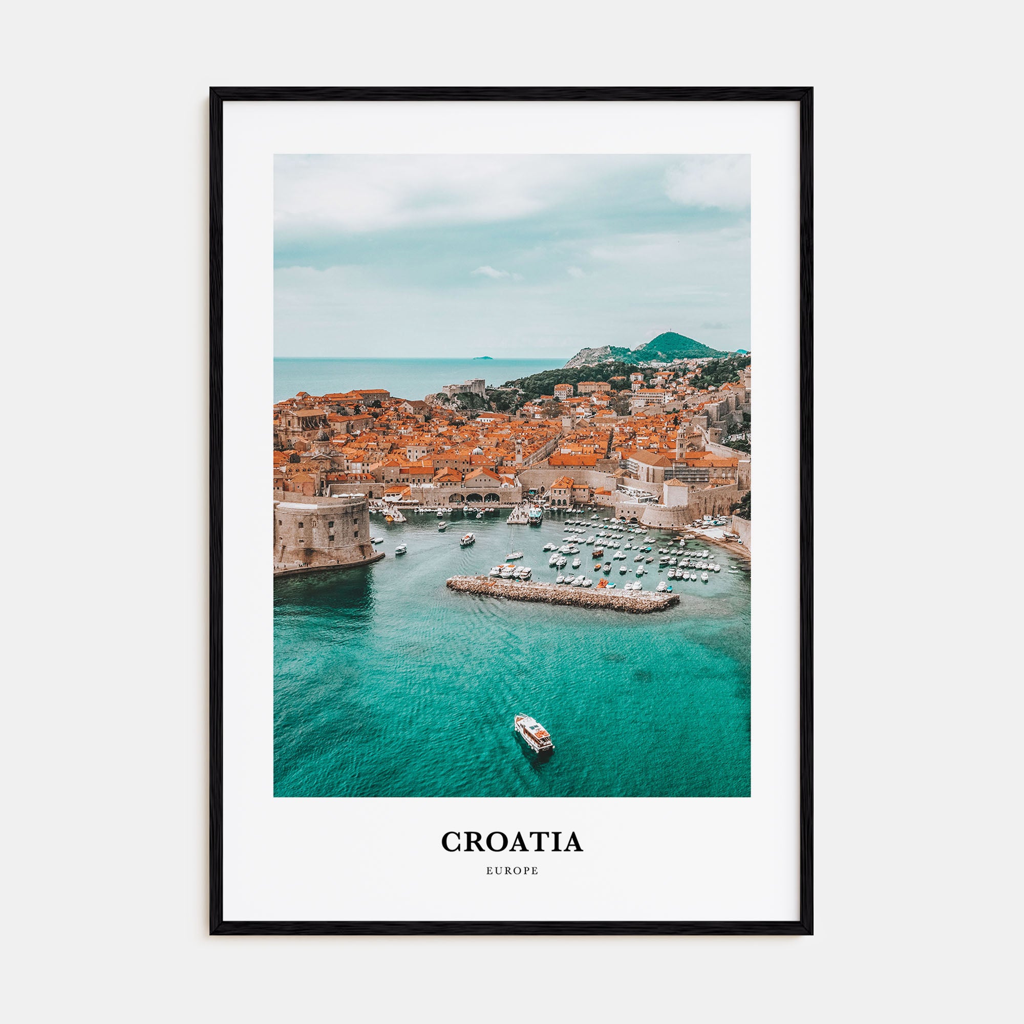Croatia Portrait Color Poster