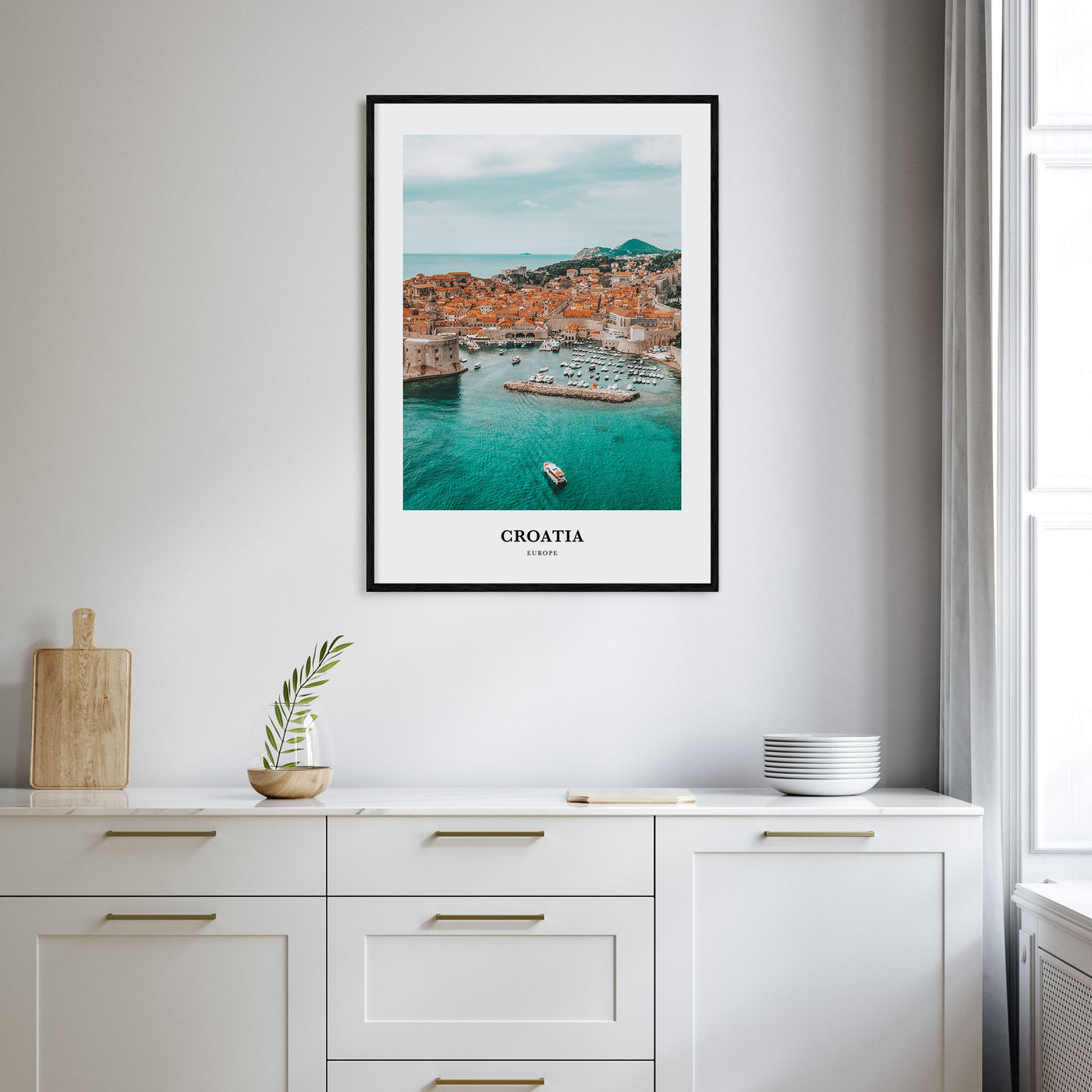 Croatia Portrait Color Poster