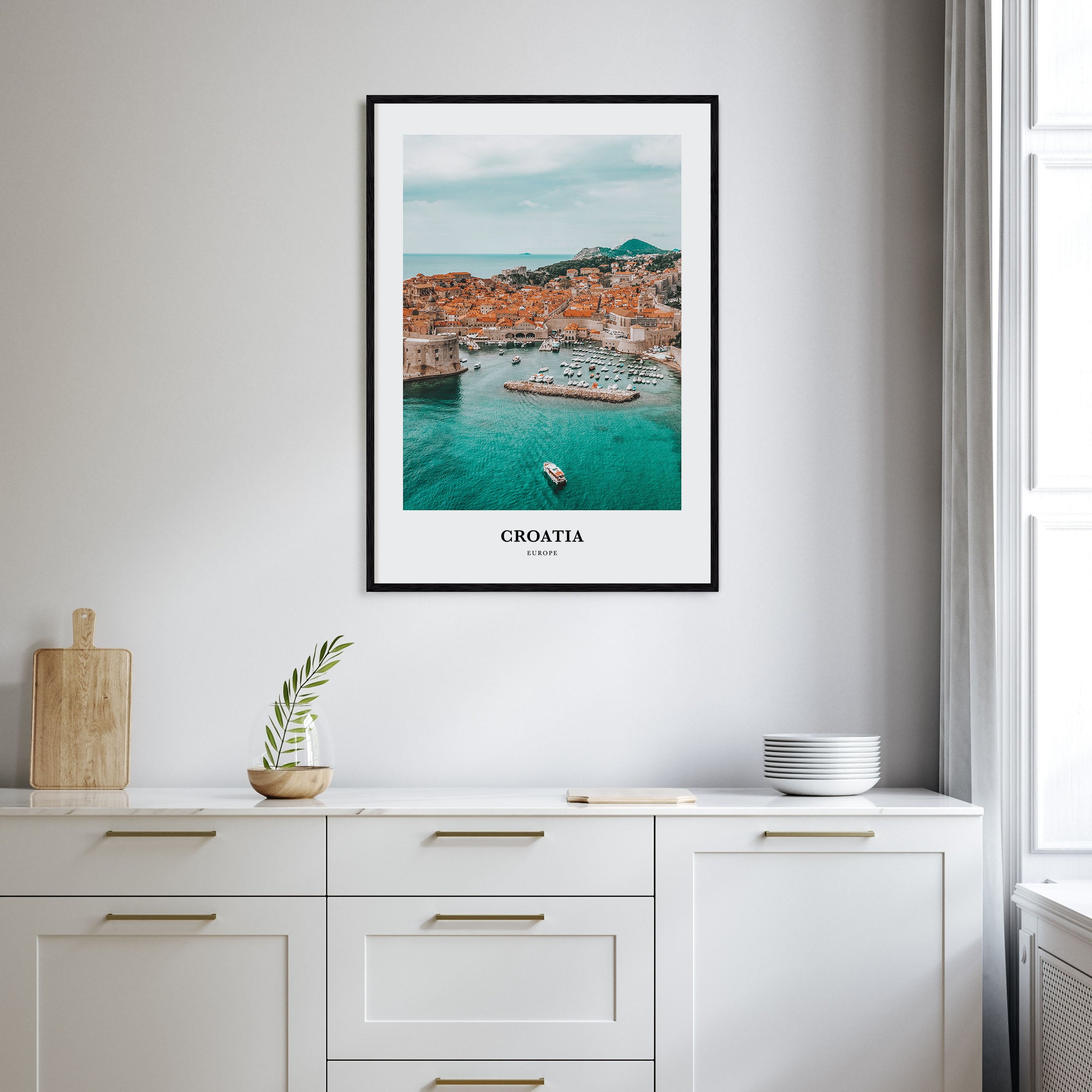 Croatia Portrait Color Poster