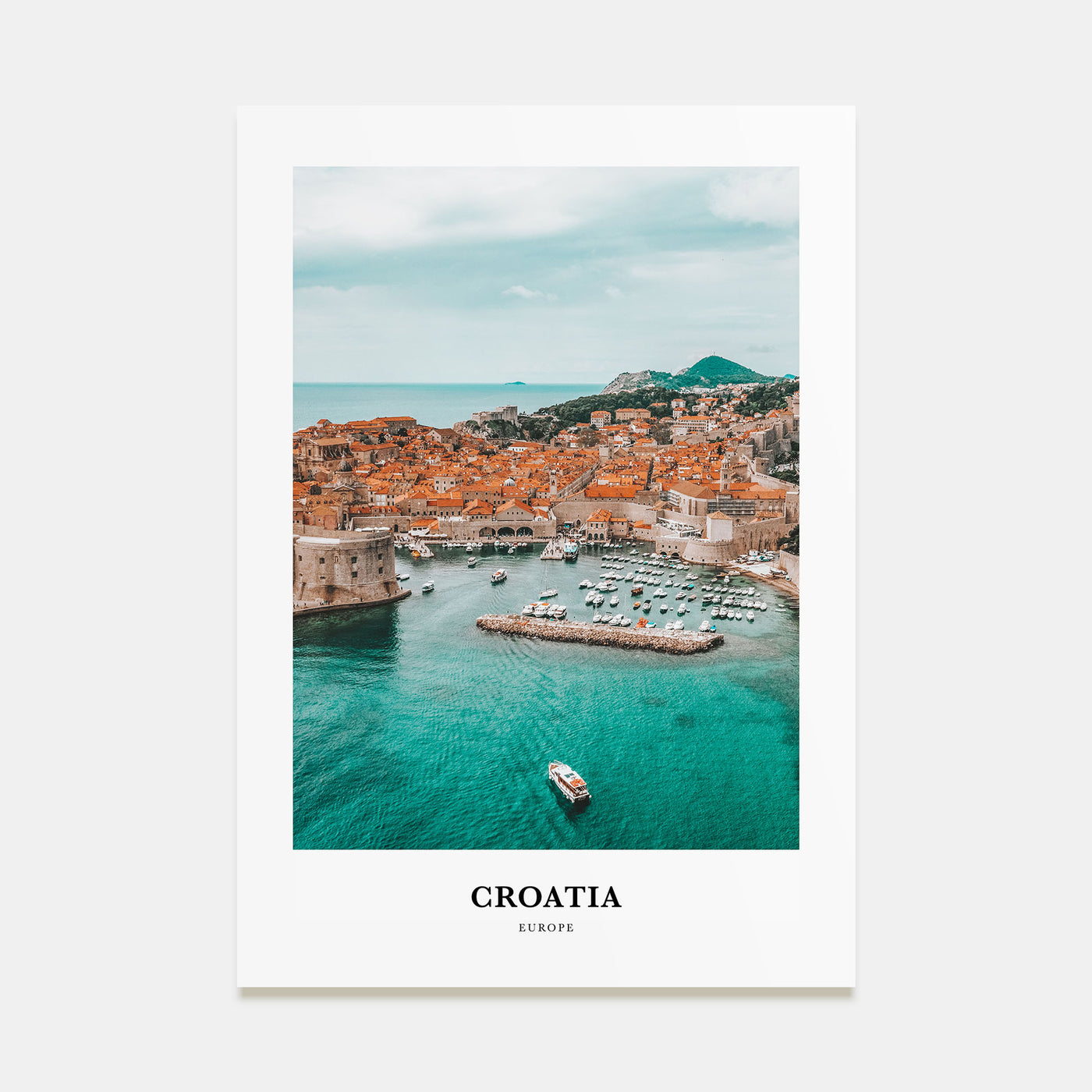 Croatia Portrait Color Poster