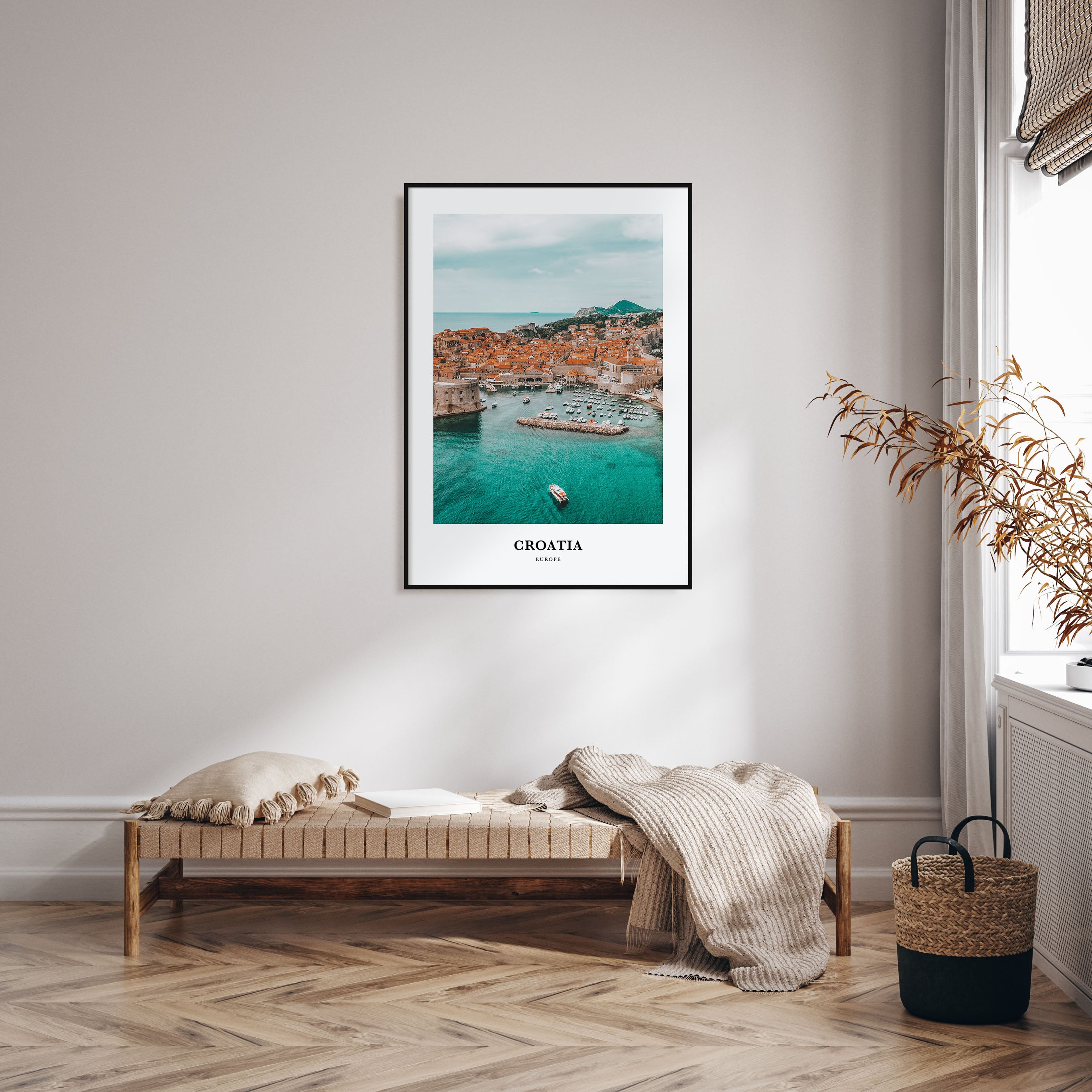 Croatia Portrait Color Poster
