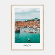 Croatia Portrait Color Poster