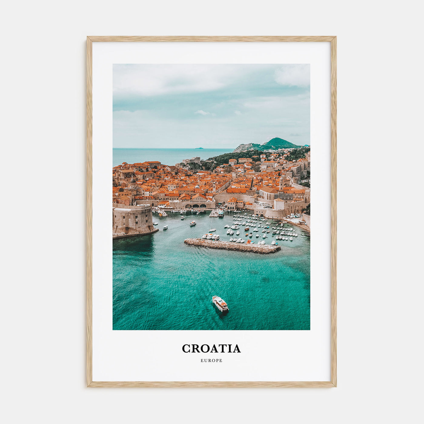 Croatia Portrait Color Poster
