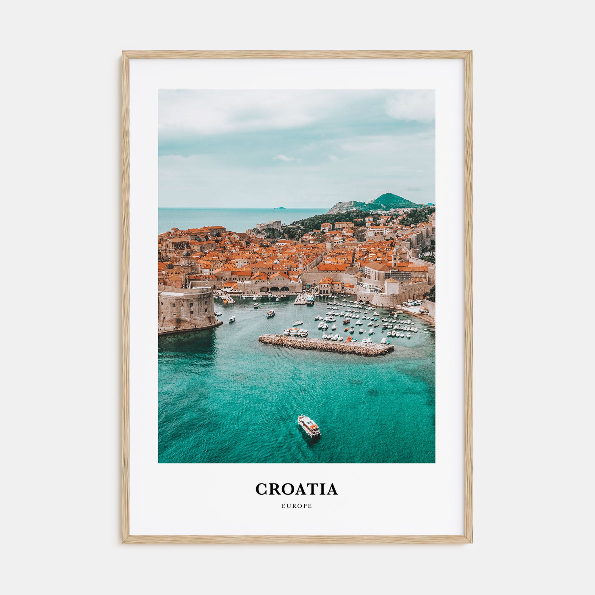 Croatia Portrait Color Poster