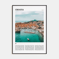 Croatia Travel Color Poster