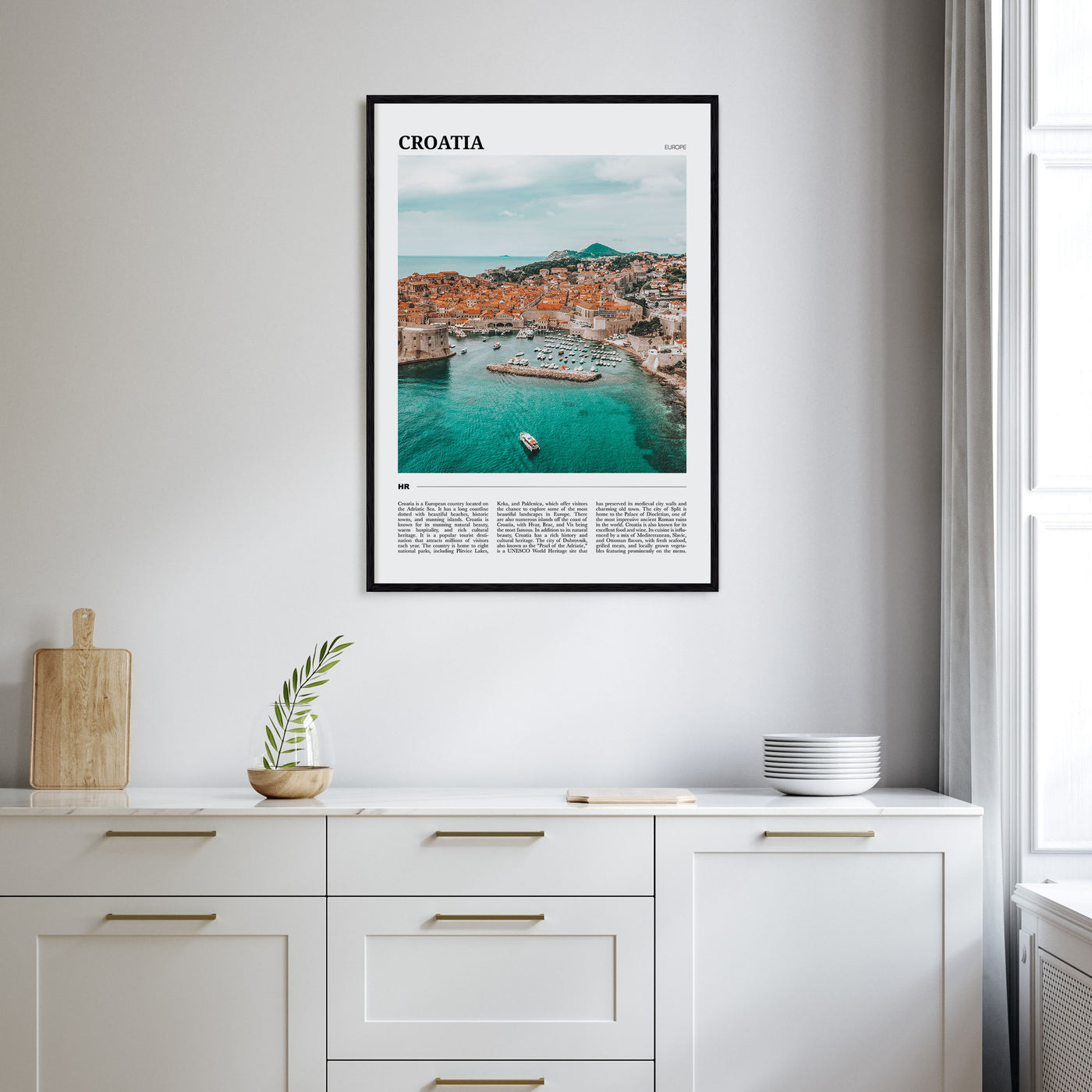 Croatia Travel Color Poster