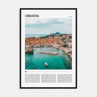 Croatia Travel Color Poster