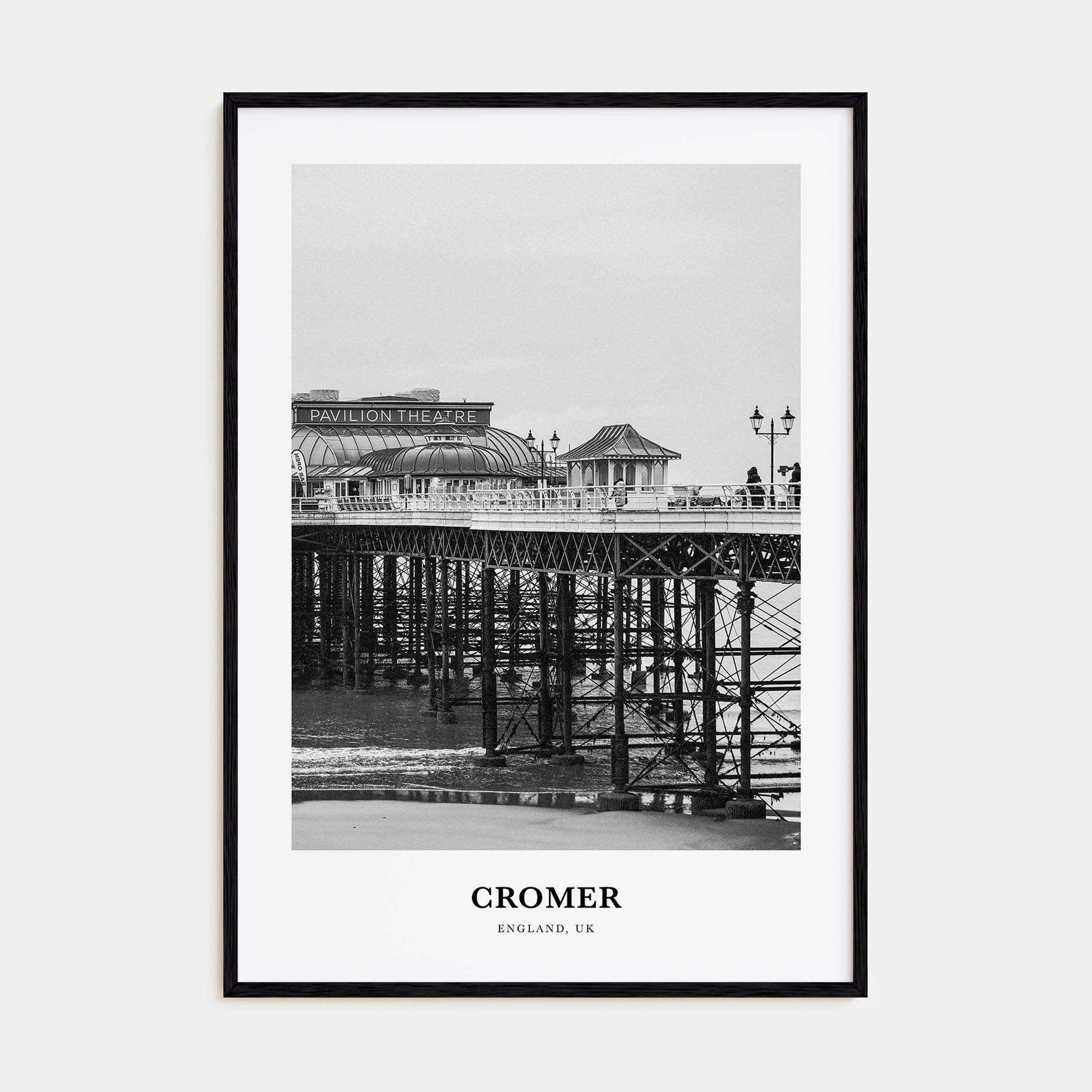 Cromer Portrait B&W Poster