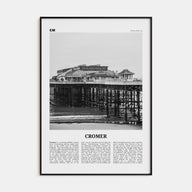 Cromer Travel B&W Poster