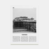 Cromer Travel B&W Poster