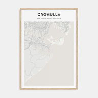 Cronulla Map Portrait Poster
