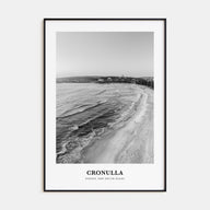 Cronulla Portrait B&W Poster