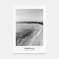 Cronulla Portrait B&W Poster