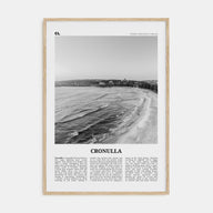 Cronulla Travel B&W Poster