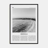 Cronulla Travel B&W Poster